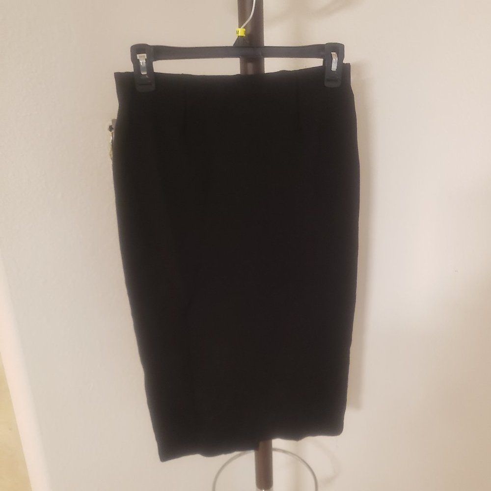 Black pencil skirt